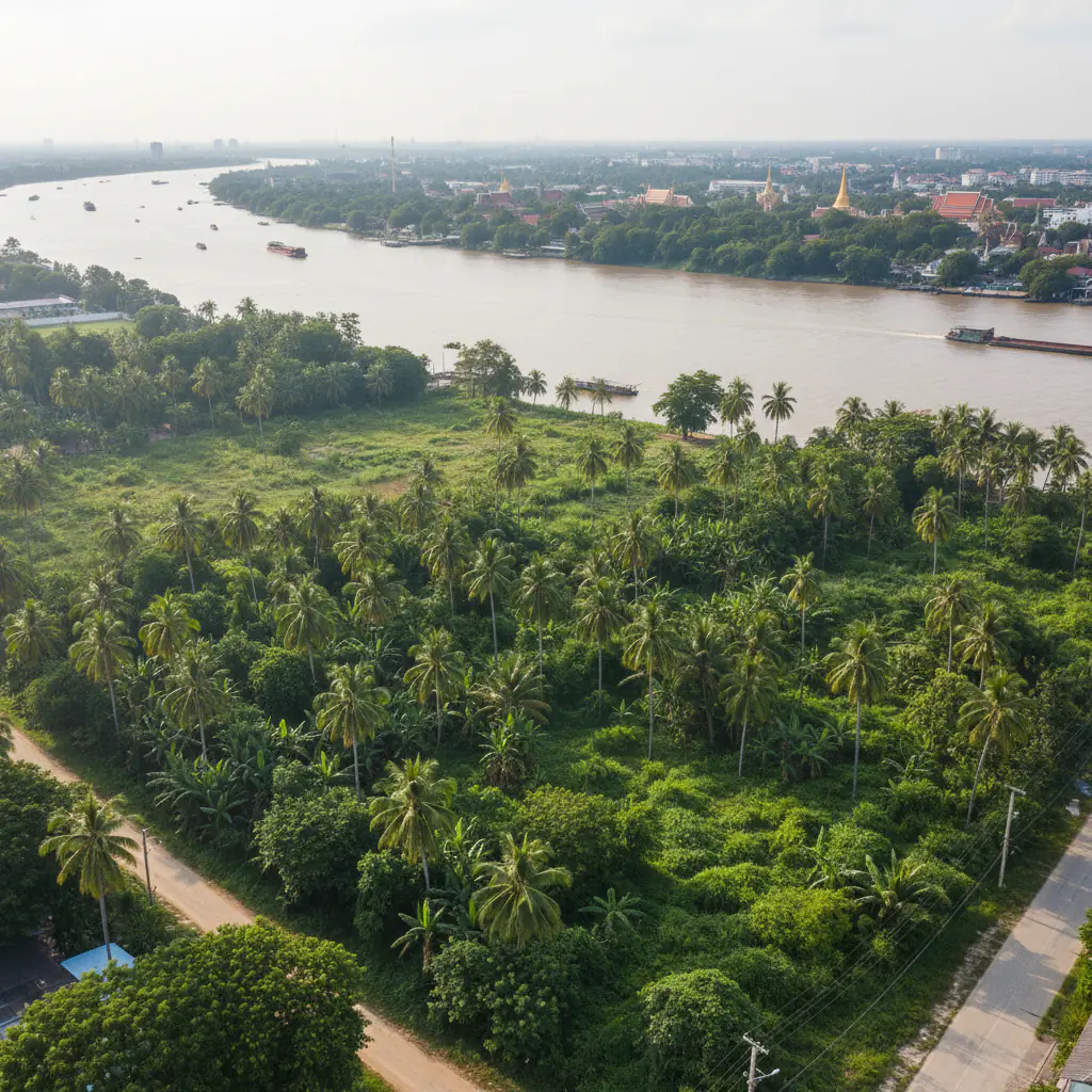 Riverside Frontage: Prime Chao Phraya Development Land