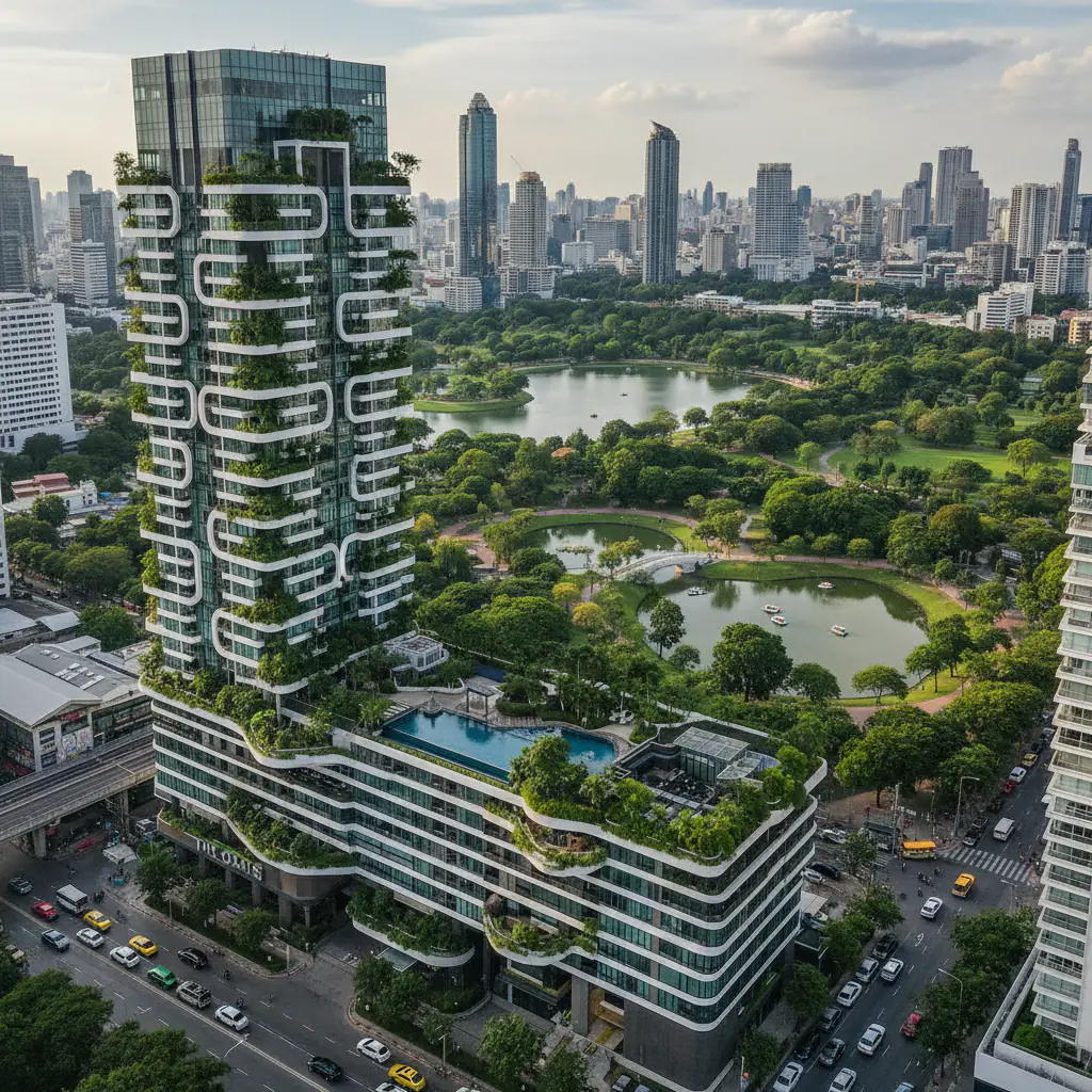 Elegant Lumphini Park View Condo at The Oasis